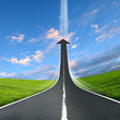 highway road going up