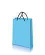 Blaue Einkaufstasche