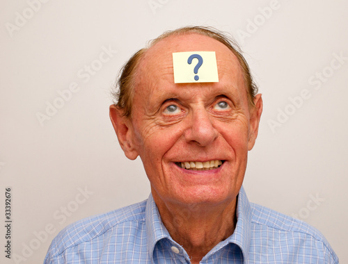 Foto: Mann mit Frage - Man with Question Mann mit Frage - Man with Question
