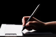 Graphic tablet and hand