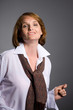 Beautiful smiling middle aged woman