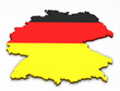 Illustration: Deutschland - rear shot farbig Deutschland - rear shot farbig