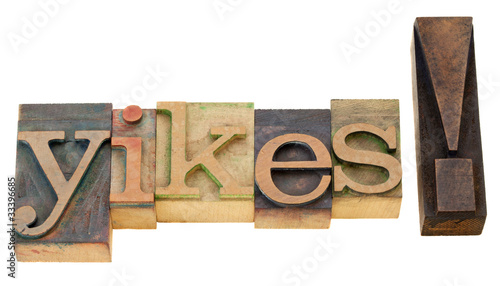 Photo: yikes exclamation yikes exclamation