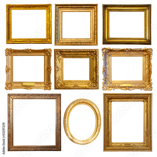 Photo: Set of golden frame Set of golden frame