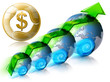 Locomotive dollar Business & Financial world positive