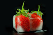 Photo en ligne au meilleur prix Strawberry in ice