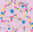 seamless background with flowers