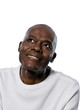 Thoughtful mature man looking up