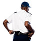 Policeman pulling out handcuffs