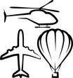 simple illustration with air transport