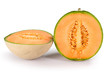 un melone mantovano a metà