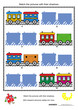 Visual puzzle: Match the pictures with their shadows (A4 size)