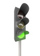 Ampel mit Freistellungspfad