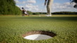 Ball rolling into the hole Ball rolling into the hole