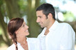 Couple in love on holiday