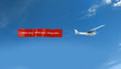 Über den Wolken - Flugzeug mit Banner special offer