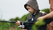 Video: Cute young boy fishing Cute young boy fishing