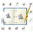 Notepad with icons