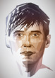 Digital man portrait