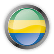 Vektor: Button Afrika - Gabun Button Afrika - Gabun