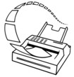 Vector illustration of printer