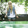 Foto: Mädchen beim Tischtennis Mädchen beim Tischtennis