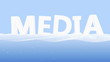 Media on blue