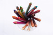 Pastellstifte radial