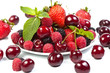 Juicy berries on white Juicy berries on white