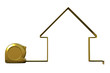 Goldenes Haus Maßband