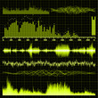 Sound waves set. Music background. EPS 8 Sound waves set. Music background. EPS 8