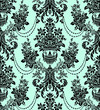 Seamless Damask baroque floral background pattern with roses