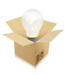 idea - bulb in box idea - bulb in box
