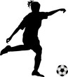 Silhouette Frauenfussball