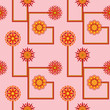 Retro Flower Seamless Wallpaper Pattern Retro Flower Seamless Wallpaper Pattern