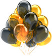 Balloons birthday party anniversary decoration yellow black
