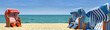 Drei Strandkörbe am Meer - 800