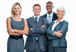 Happy business group
