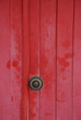 door in red with metal handler