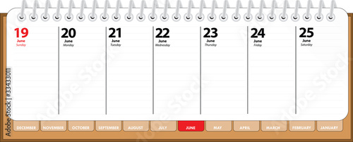 Vector: diary diary