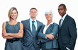 Confident business team