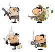 Photo en ligne au meilleur prix Gangsters Cartoon Characters-Vector Collection