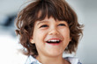 Adorable boy laughing
