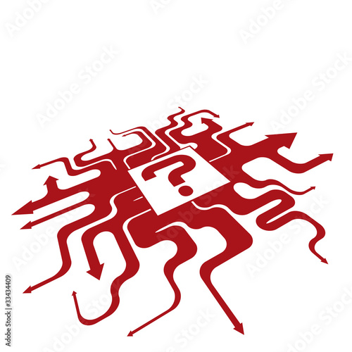 Vector: Winding Funky Arrows Looking Like Trails in Right Winding Funky Arrows Looking Like Trails in Right
