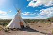 Teepee in american prairie