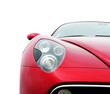 Red coupe car