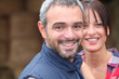 Closeup of a farmer and his wife