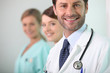 Doctor and two nurses