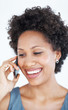 Business woman enjoying mobile conversation