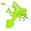 carte 3D europe